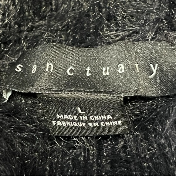 Sanctuary Women's High Neck Fuzzy Sweater Size L - Picture 6 of 15